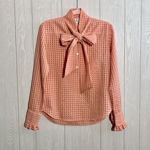 Chloe Kristyn Angela Top Blush Organza Size Small NWT